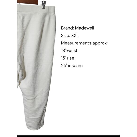 MWL Madewell Cropped Sweatpants Size Small - Picture 2 of 7